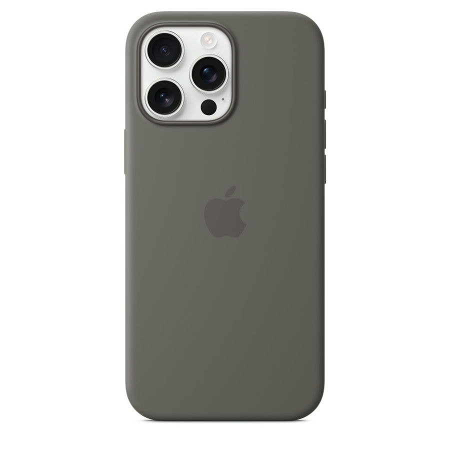 Чехол защитный Apple Silicone Case с MagSafe для iPhone 16 Pro Max Stone Gray