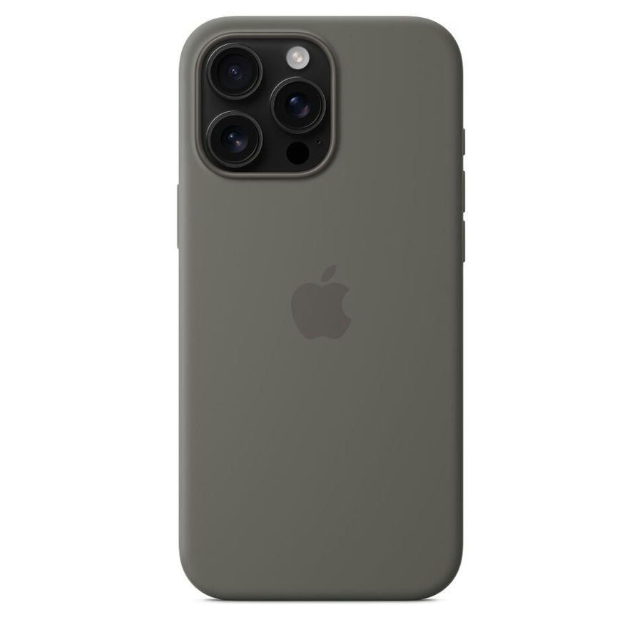 Чехол защитный Apple Silicone Case с MagSafe для iPhone 16 Pro Max Stone Gray