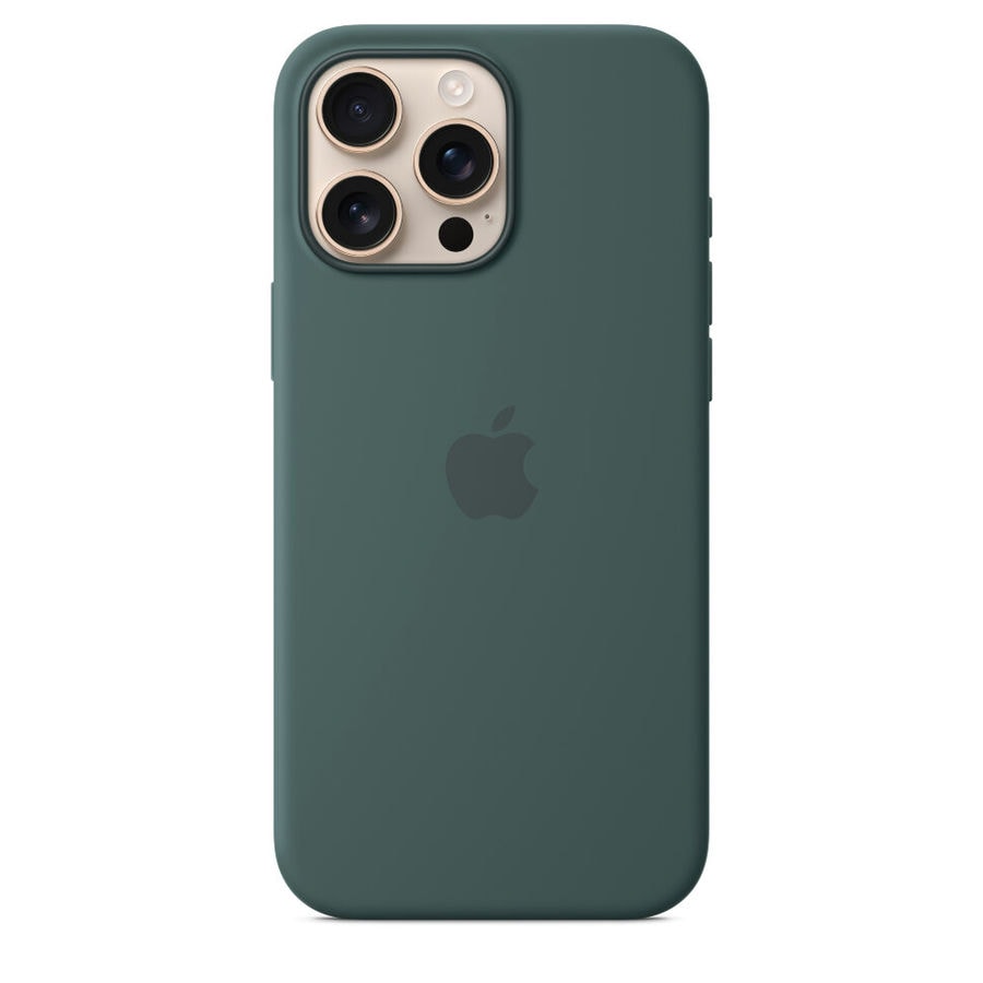 Чехол защитный Apple Silicone Case с MagSafe для iPhone 16 Pro Max Lake Green