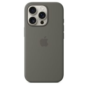 Чехол защитный Apple Silicone Case с MagSafe для iPhone 16 Pro Stone Gray