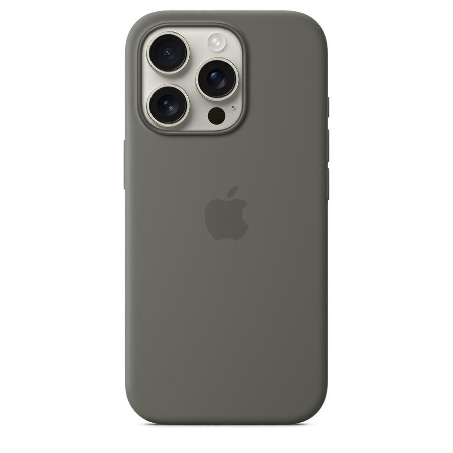 Чехол защитный Apple Silicone Case с MagSafe для iPhone 16 Pro Stone Gray