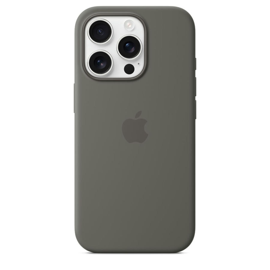 Чехол защитный Apple Silicone Case с MagSafe для iPhone 16 Pro Stone Gray