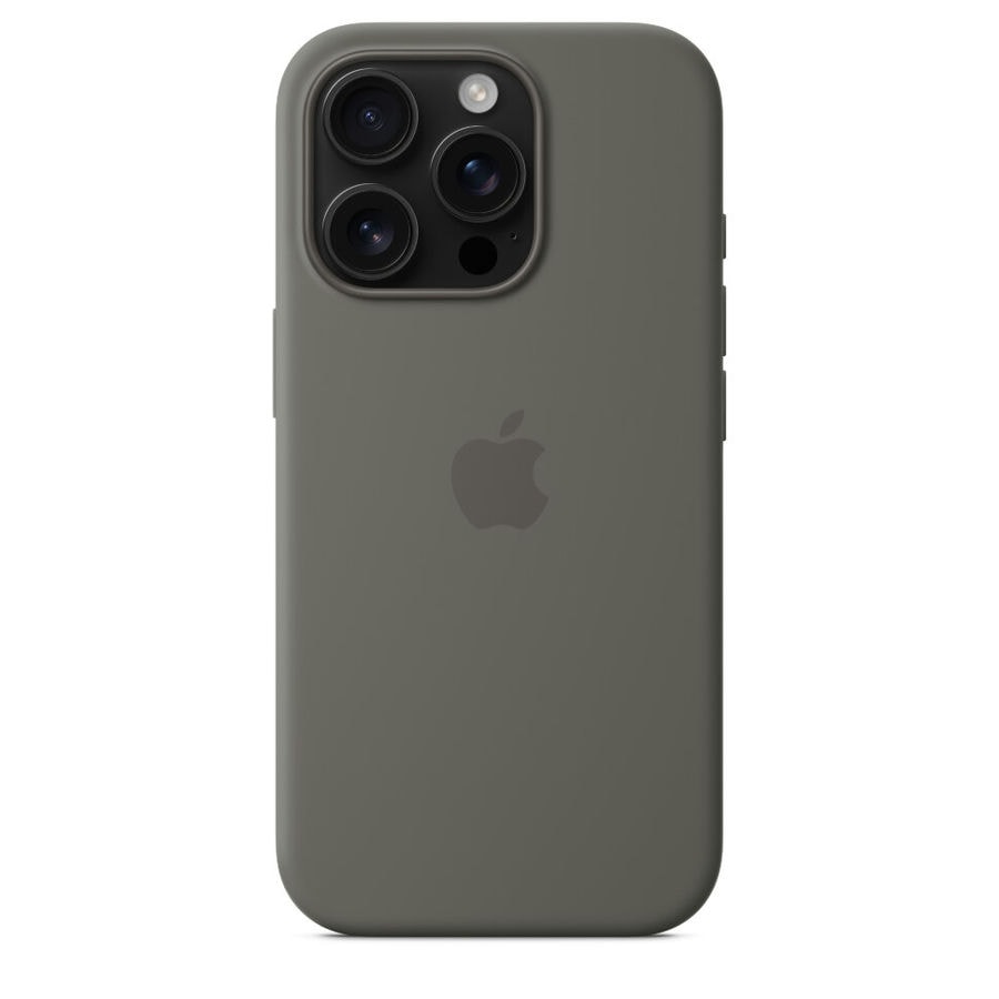 Чехол защитный Apple Silicone Case с MagSafe для iPhone 16 Pro Stone Gray