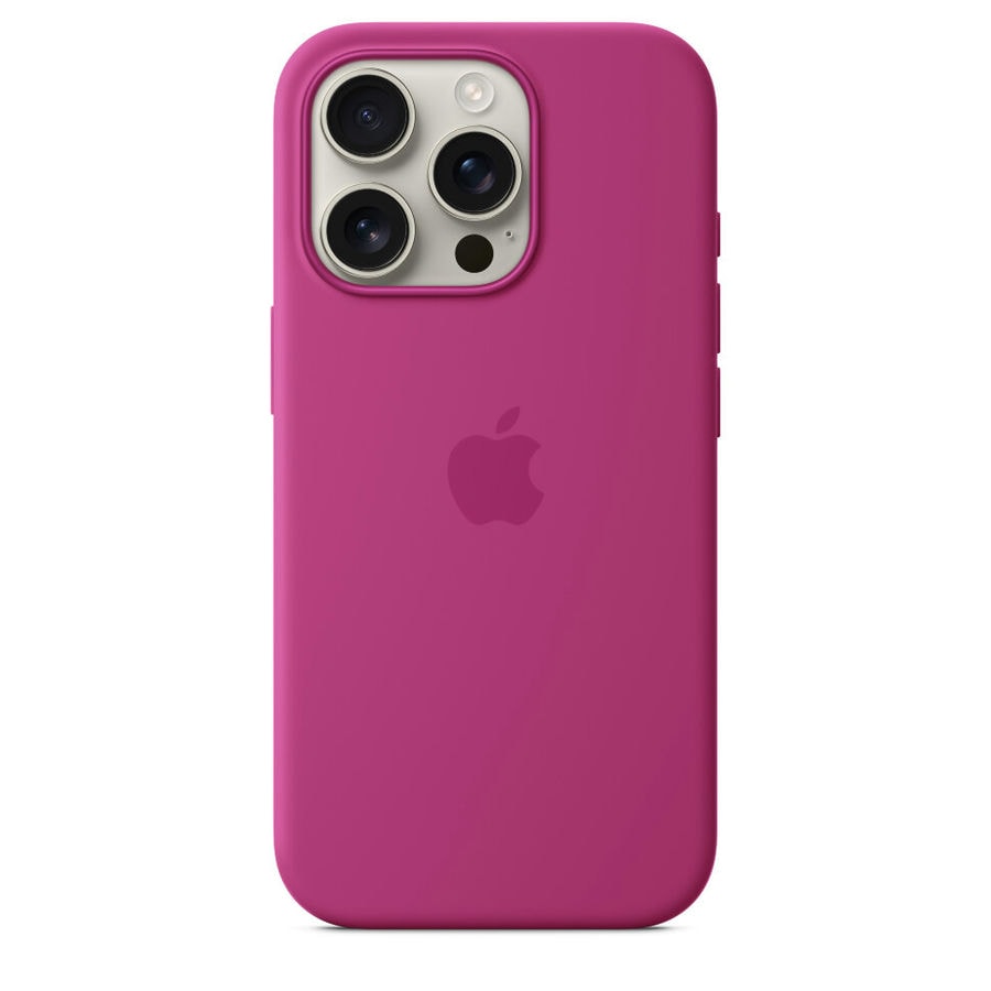 Чехол защитный Apple Silicone Case с MagSafe для iPhone 16 Pro Fuchsia
