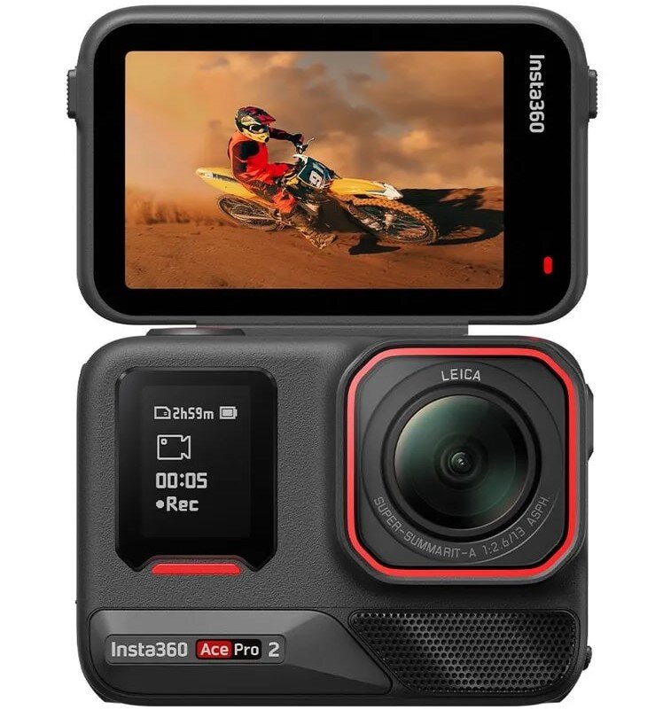 Экшн-камера Insta360 Ace Pro 2 Standard Bundle Черный (Midnight Black)