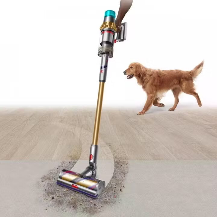Вертикальный беспроводной пылесос Dyson V15 Detect Absolute (SV47) Gold/Gold (EU)