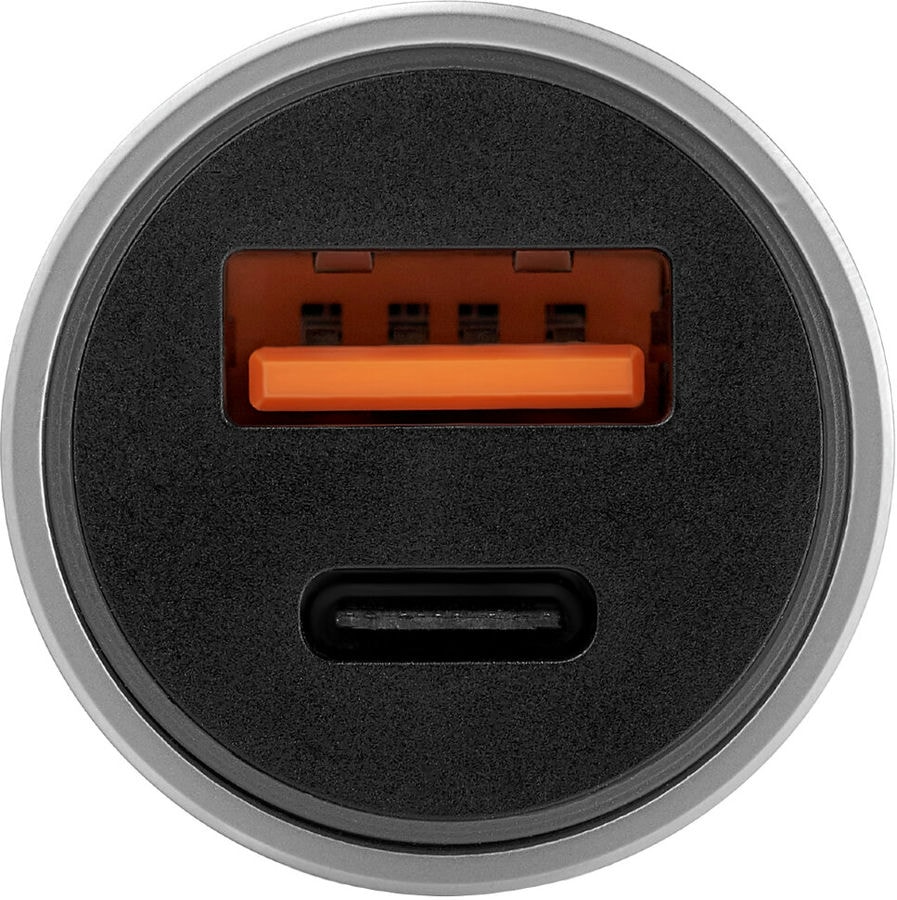 Автомобильное зарядное устройство uBear Ride Car Chargen USB-A/USB-C 20W Серебро