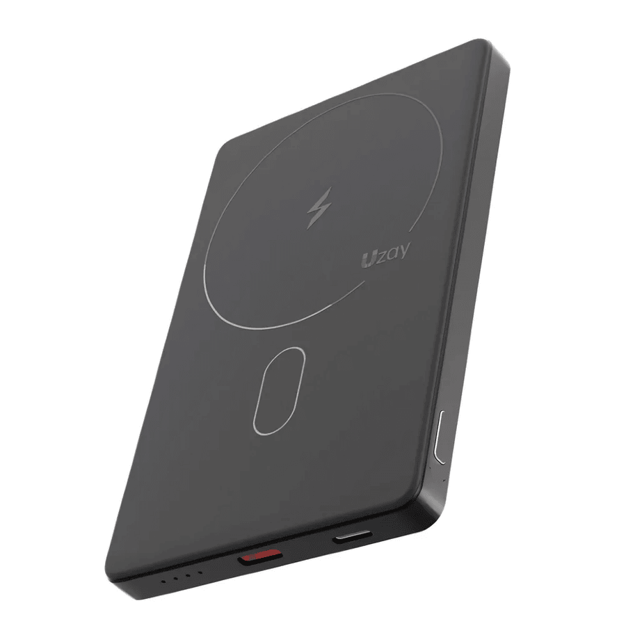 Внешний аккумулятор Uzay Slim Power Bank 5000 мАч USB-C MagSafe Черный