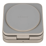 Беспроводное зарядное устройство uBear Balance 3 в 1 MagSafe Титан