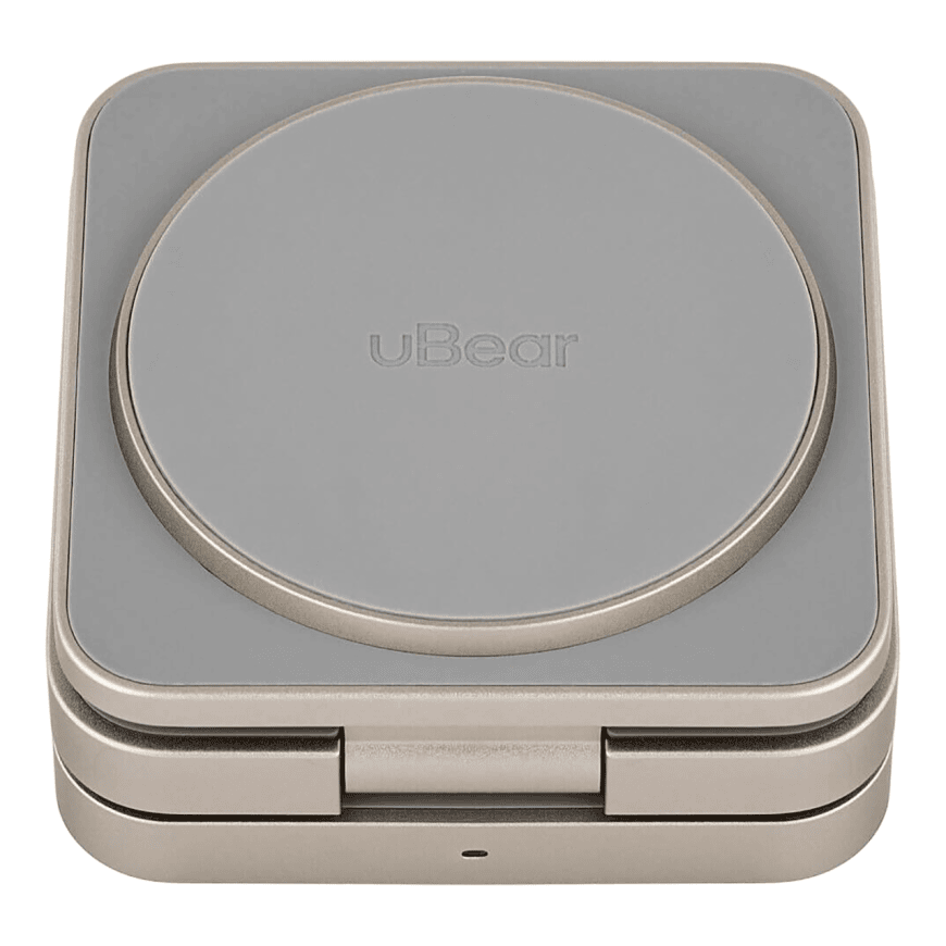 Беспроводное зарядное устройство uBear Balance 3 в 1 MagSafe Титан