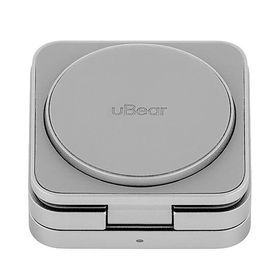 Беспроводное зарядное устройство uBear Balance 3 в 1 MagSafe Серебро