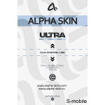 Защитная пленка противоударная на смартфон Alpha Skin Ultra Glossy