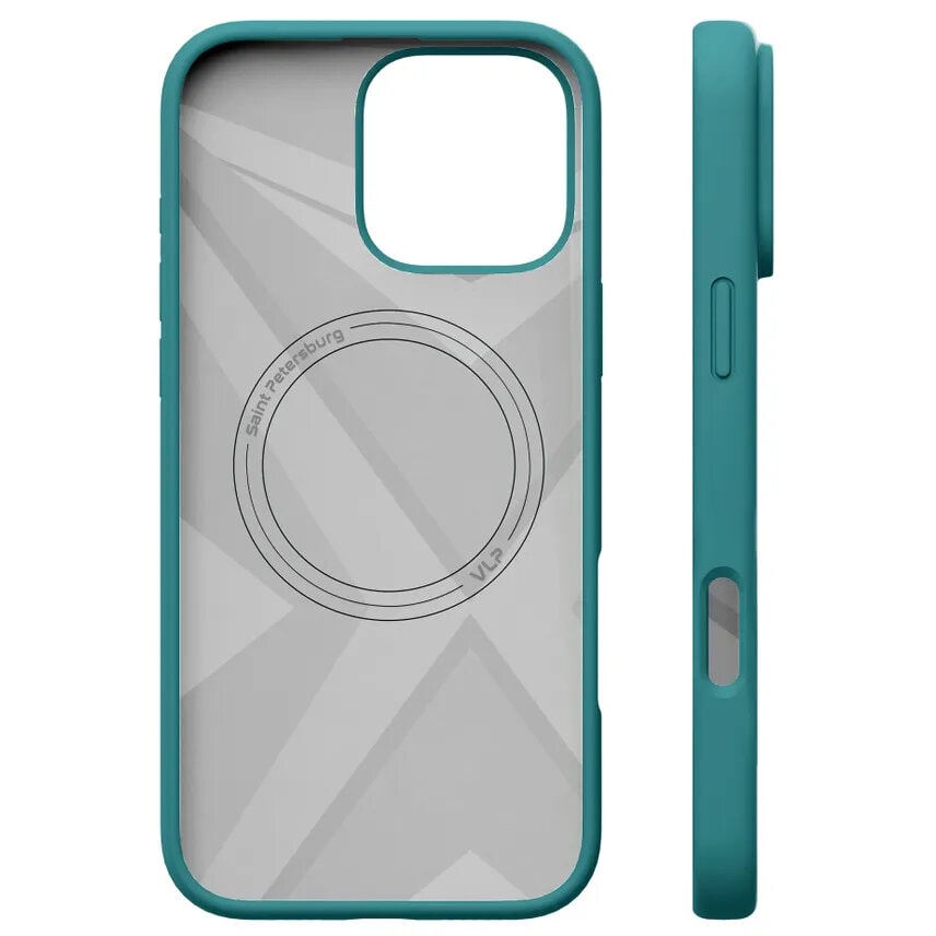 Чехол защитный VLP Aster Case MagSafe для iPhone 16 Pro Зеленый