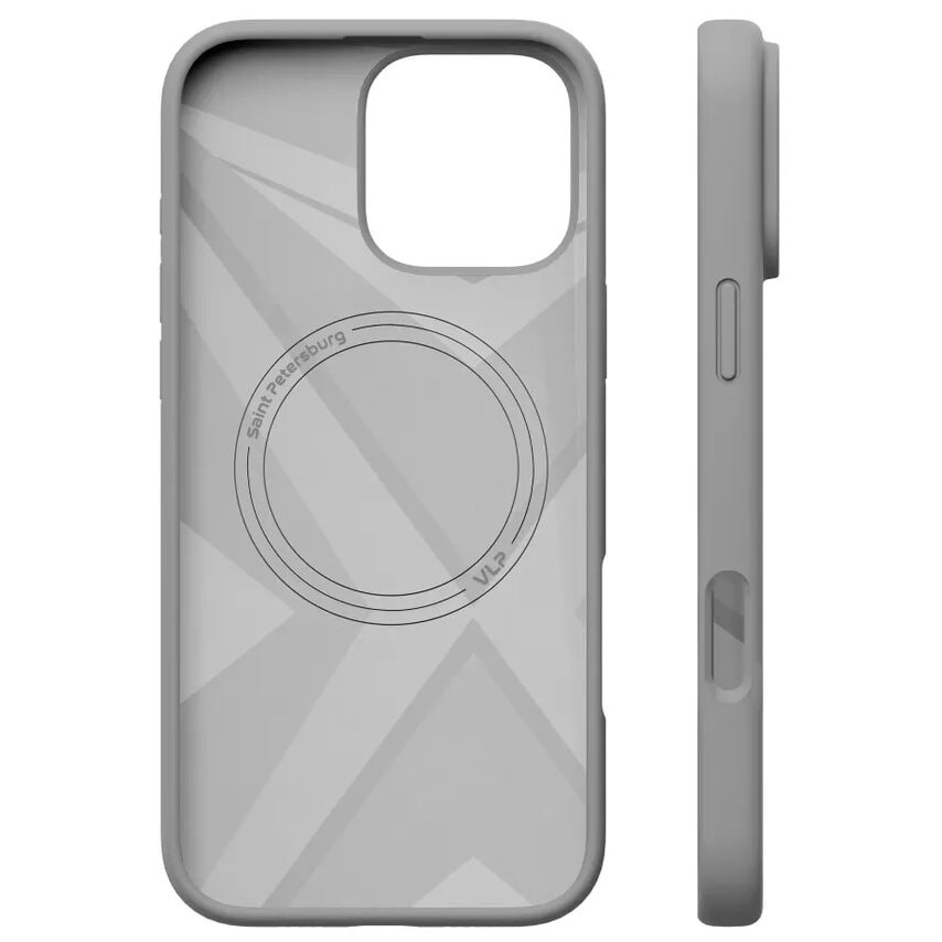 Чехол защитный VLP Aster Case MagSafe для iPhone 16 Pro Max Серый