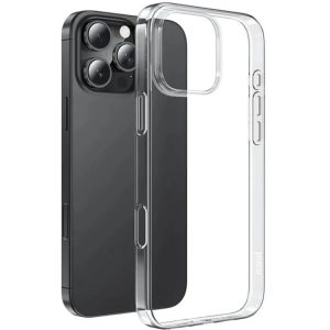 Чехол защитный силиконовый HOCO для iPhone 16 Pro Прозрачный