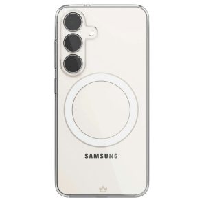 Чехол защитный VLP Flex Puro Case с MagSafe для Samsung S25 Прозрачный