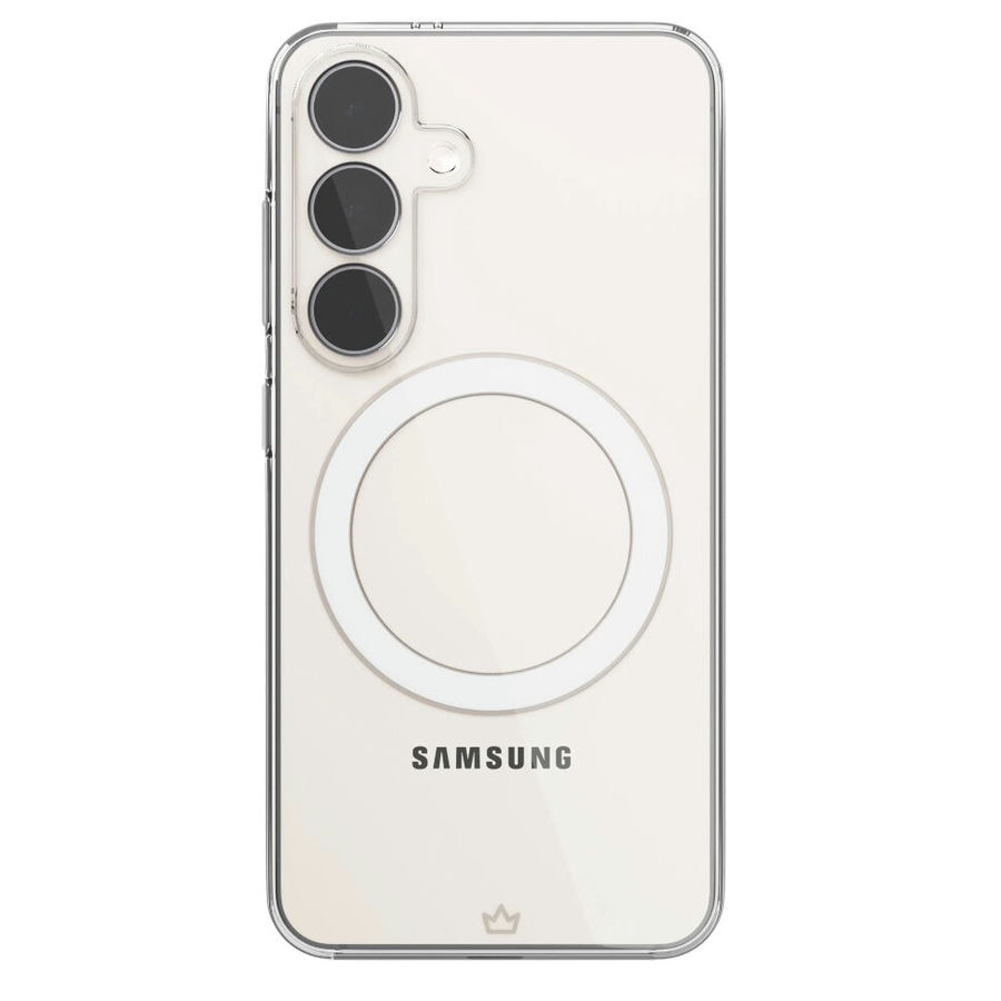 Чехол защитный VLP Flex Puro Case с MagSafe для Samsung S25 Прозрачный
