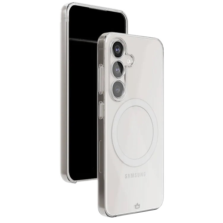 Чехол защитный VLP Flex Puro Case с MagSafe для Samsung S25 Прозрачный