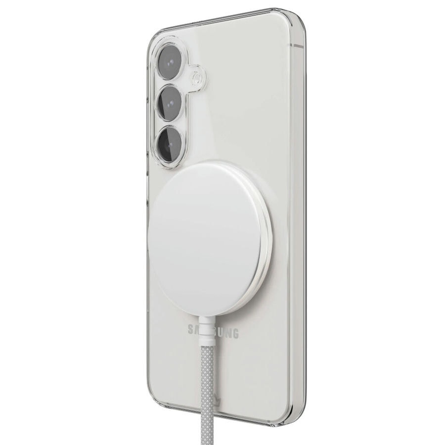 Чехол защитный VLP Flex Puro Case с MagSafe для Samsung S25 Прозрачный