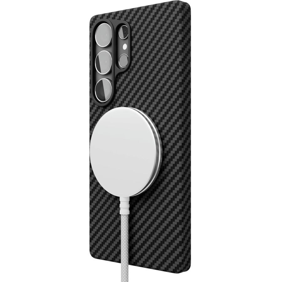 Чехол защитный VLP Kevlar Case MagSafe для Samsung Galaxy S25 Ultra Черный