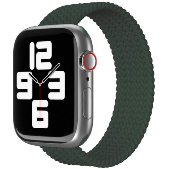 Ремешок VLP Braided Band для Apple Watch 40/41/42mm (L/XL) Темно-зеленый