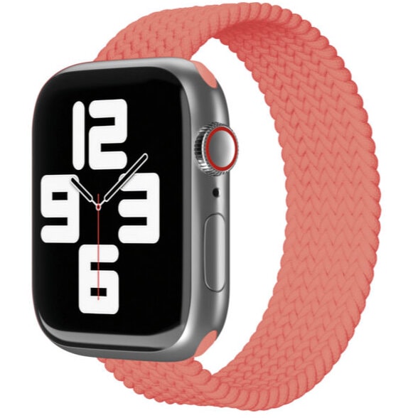 Ремешок VLP Braided Band для Apple Watch 44/45/46/49mm (S/M) Коралловый