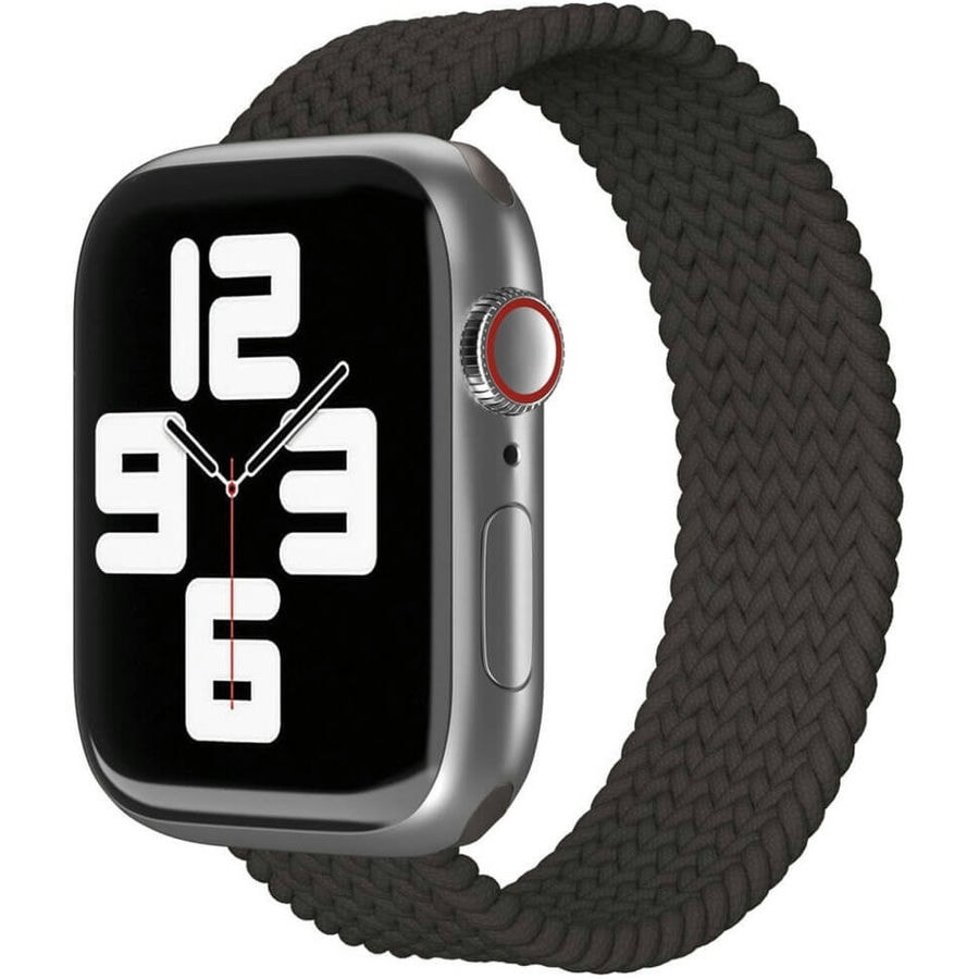 Ремешок VLP Braided Band для Apple Watch 44/45/46/49mm (S/M) Черный