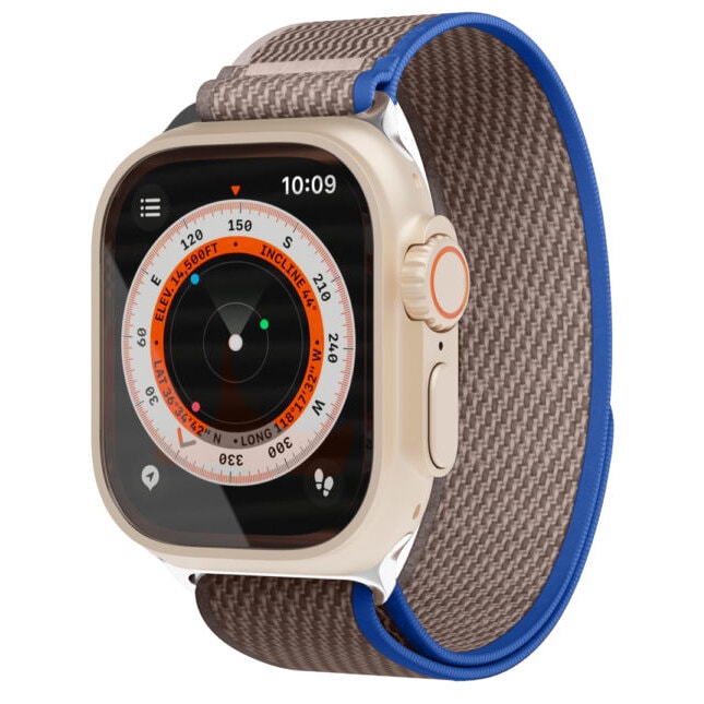 Ремешок VLP Trail Band для Apple Watch 44/45/46/49mm Серый-синий