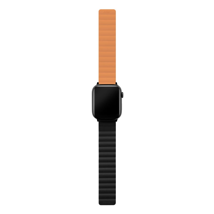 Ремешок uBear Mode для Apple Watch 44/45/46/49mm (M/L) Черный/Оранжевый