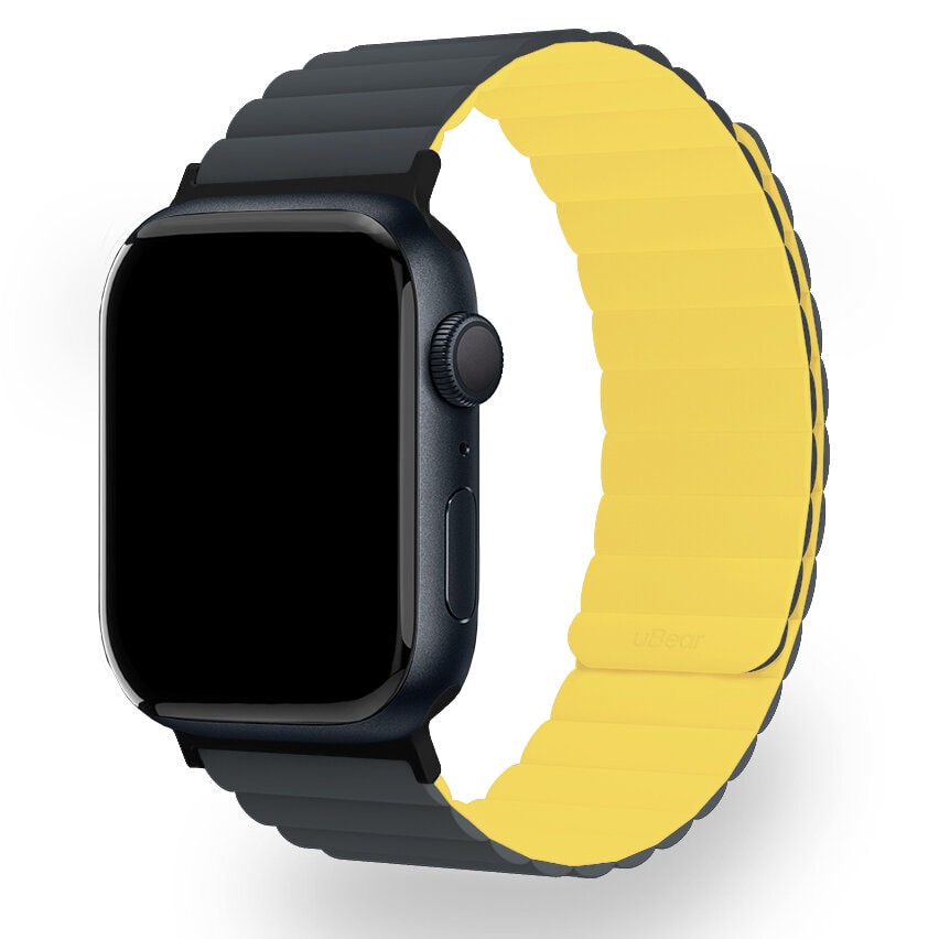 Ремешок uBear Mode для Apple Watch 40/41/42mm (S/M) Серый/Желтый
