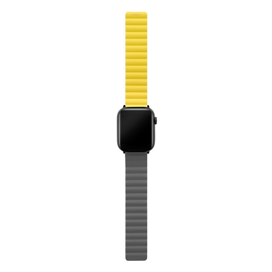 Ремешок uBear Mode для Apple Watch 44/45/46/49mm (M/L) Серый/Желтый