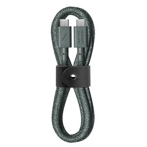 Кабель Native Union Belt Cable USB-C to USB-C 1.2m 60W Зеленый