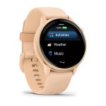 Умные часы Garmin Vivoactive 6 Metallic Pink Dawn with Pink Dawn Band (010-02985-03)