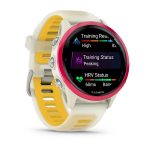 Умные часы Garmin Forerunner 570 42mm Raspberry Aluminum with Translucent Bone/Mango Band (010-02970-02)