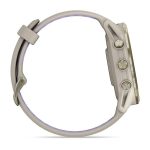 Умные часы Garmin Forerunner 970 Soft Gold Titanium with French Gray Case and French Gray/Translucent Indigo Band (010-02969-02)