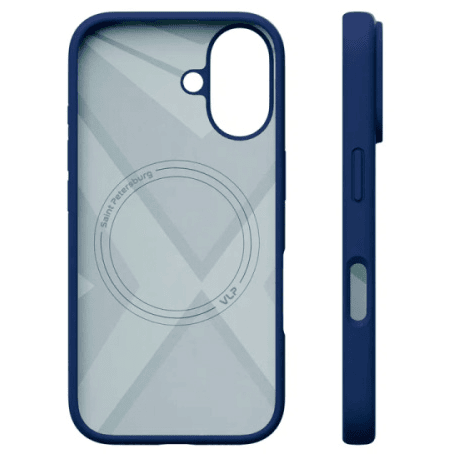 Чехол защитный VLP Aster Case MagSafe для iPhone 16 Ультрамарин