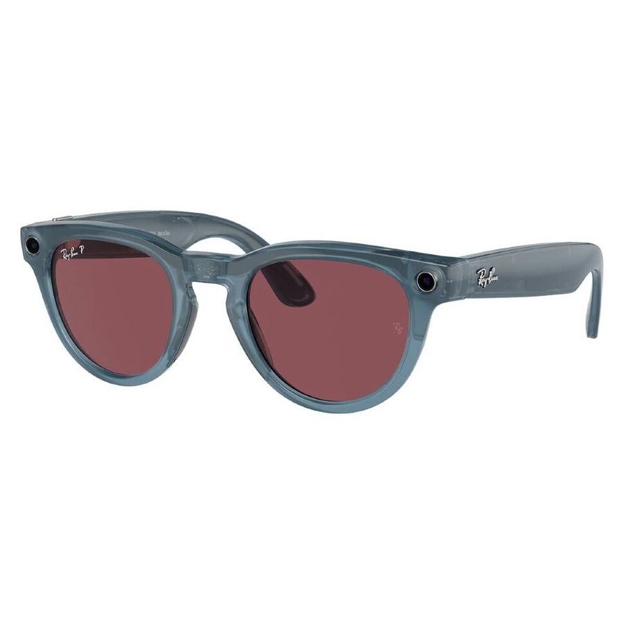 Умные очки Ray-Ban Headliner Shiny Jeans/Polarized Dusty Red (RW4009)