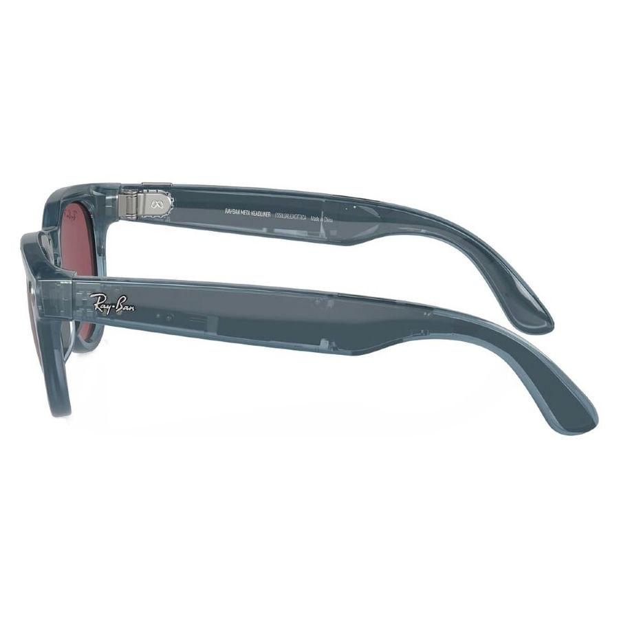 Умные очки Ray-Ban Headliner Shiny Jeans/Polarized Dusty Red (RW4009)