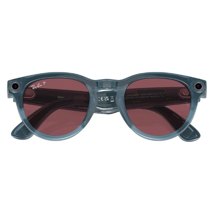 Умные очки Ray-Ban Headliner Shiny Jeans/Polarized Dusty Red (RW4009)
