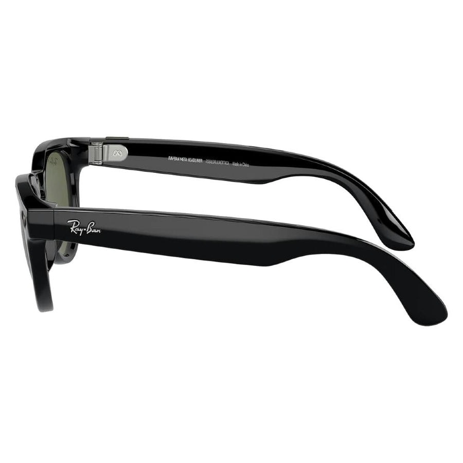 Умные очки Ray-Ban Headliner Shiny Black/Polarized G-15 Green (RW4009)