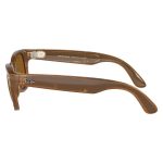 Умные очки Ray-Ban Wayfarer Shiny Caramel/Polarized Brown (RW4008)