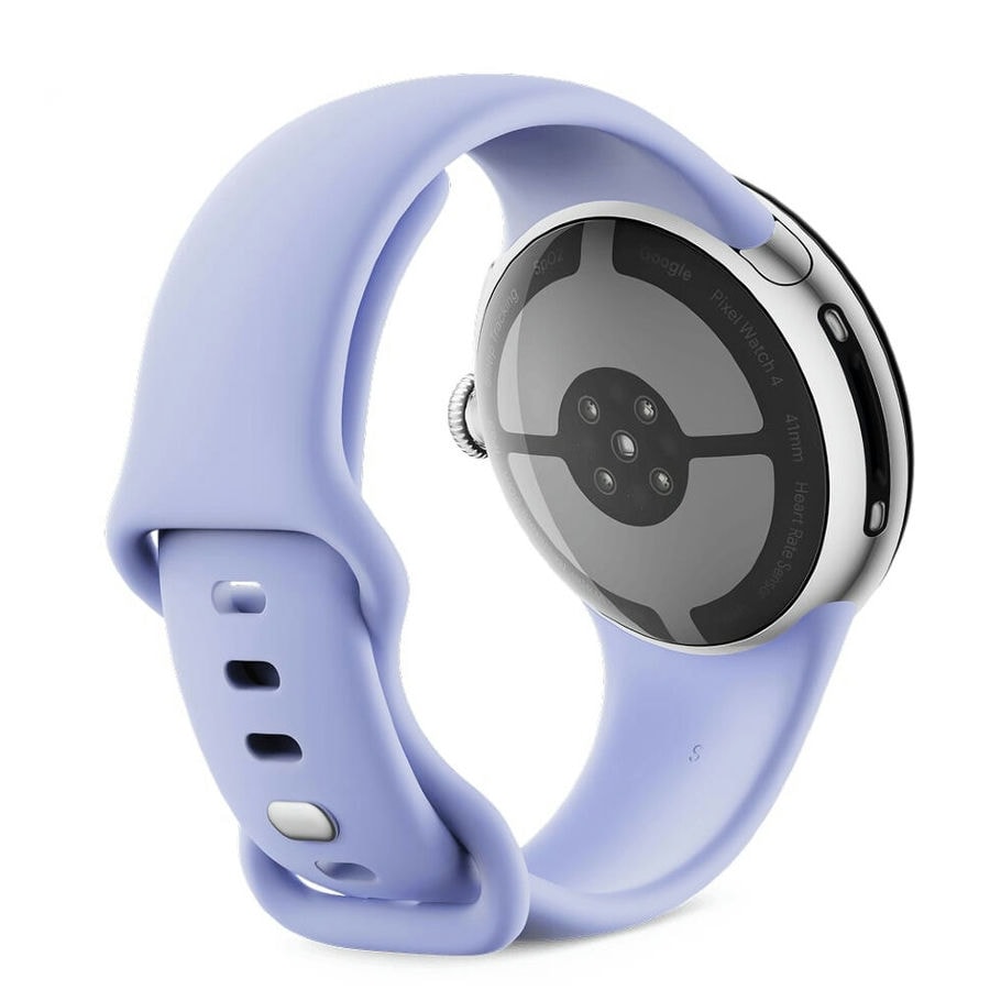 Умные часы Google Pixel Watch 4 41mm Wi-Fi Серебряный/Фиолетовый (Polished Silver/Iris)