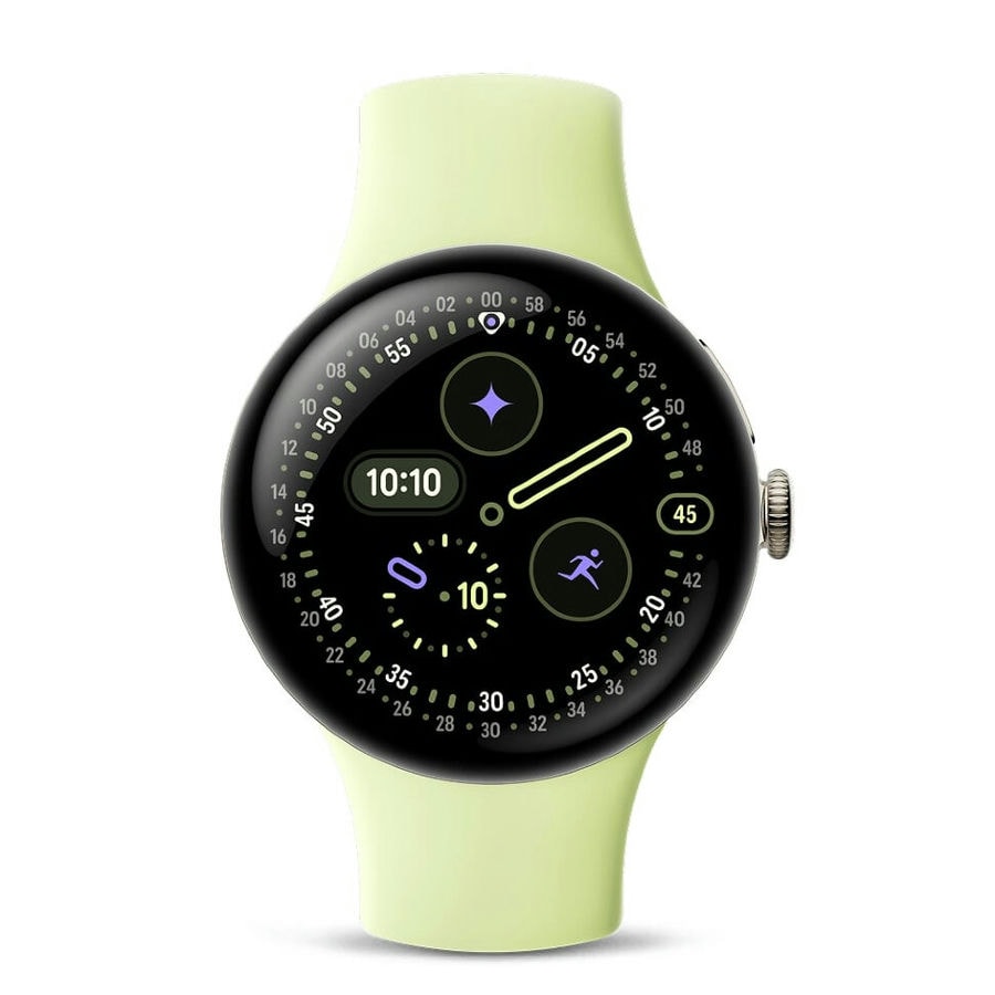Умные часы Google Pixel Watch 4 41mm Wi-Fi Золотой/Желтый (Champagne Gold/Lemongrass)