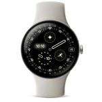 Умные часы Google Pixel Watch 4 45mm Wi-Fi Серебряный/Бежевый (Polished Silver/Porcelain)