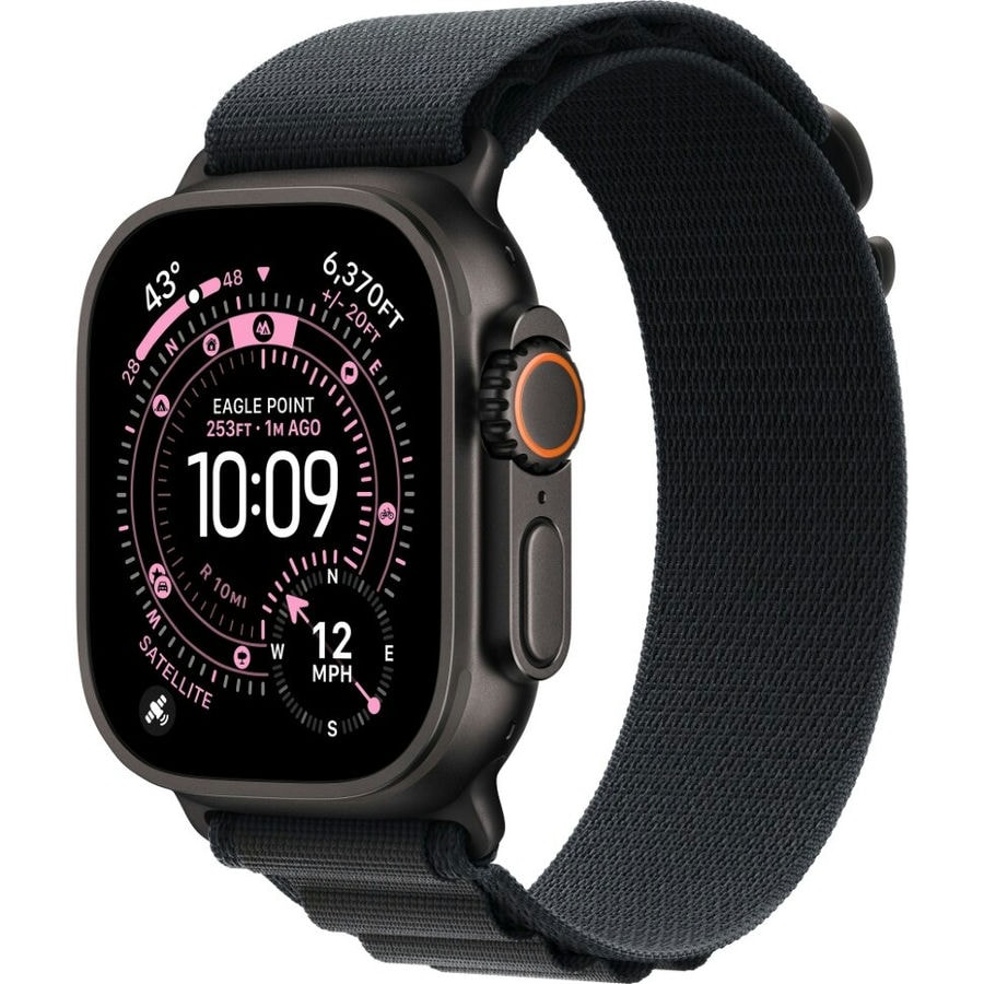 Умные часы Apple Watch Ultra 3 2025 49mm Black Titanium Case with Black Alpine Loop (M)