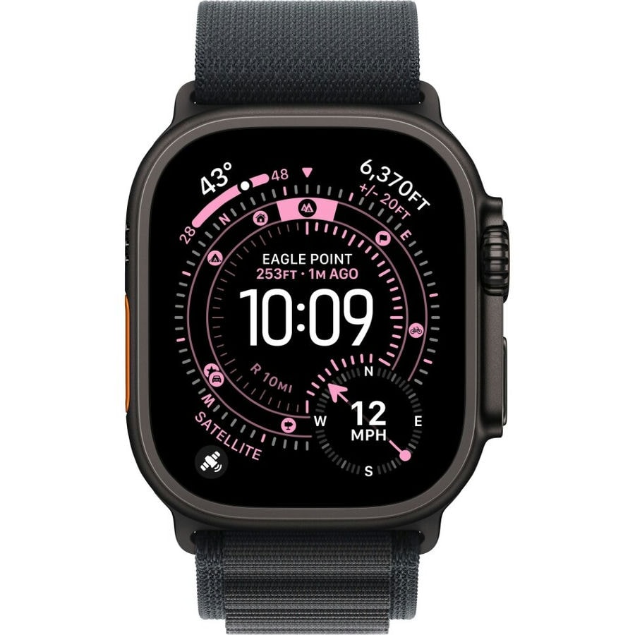 Умные часы Apple Watch Ultra 3 2025 49mm Black Titanium Case with Black Alpine Loop (M)