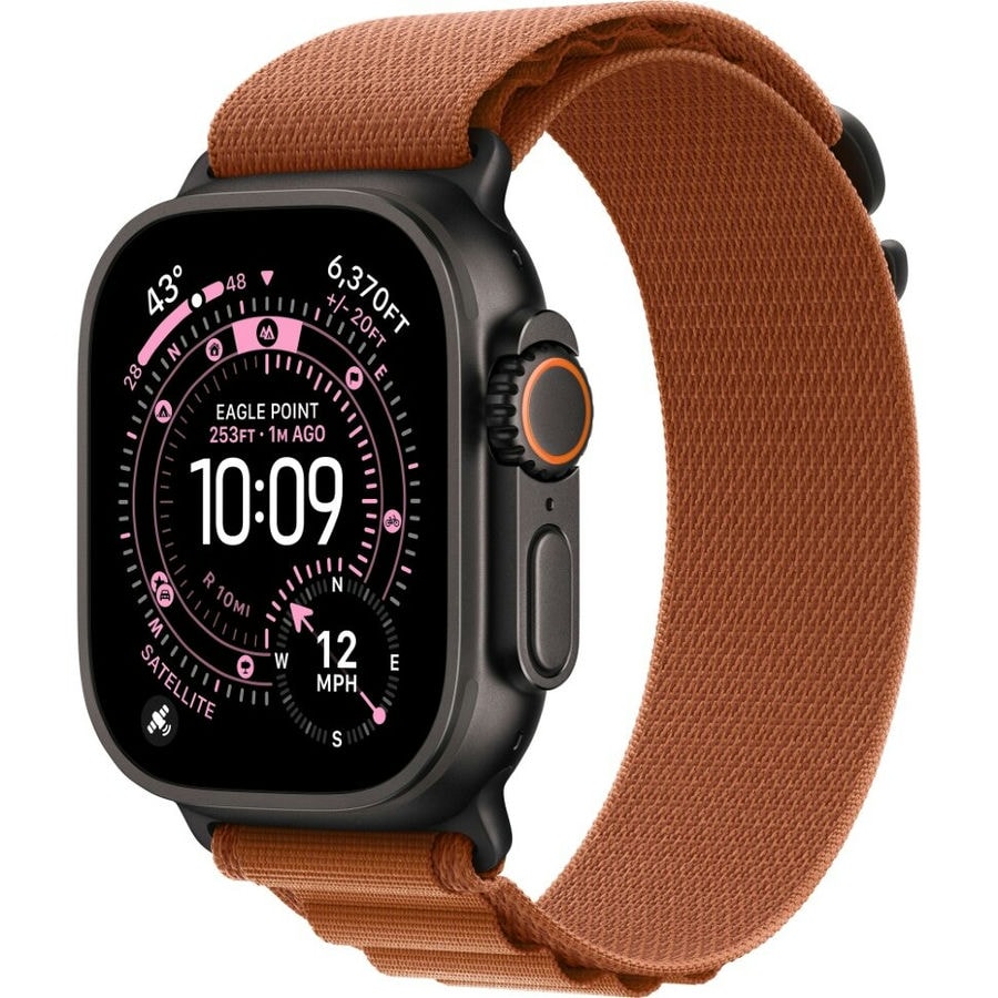 Умные часы Apple Watch Ultra 3 2025 49mm Black Titanium Case with Terra Cotta Alpine Loop (S)