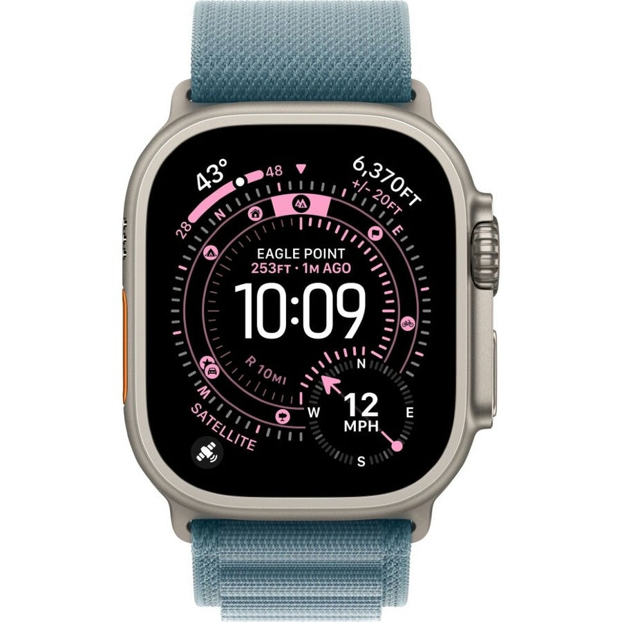 Умные часы Apple Watch Ultra 3 2025 49mm Natural Titanium Case with Light Blue Alpine Loop (L)