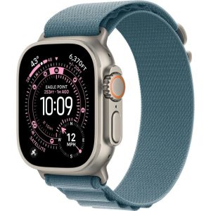 Умные часы Apple Watch Ultra 3 2025 49mm Natural Titanium Case with Light Blue Alpine Loop (S)