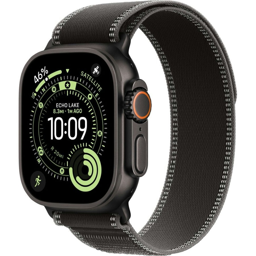 Умные часы Apple Watch Ultra 3 2025 49mm Black Titanium Case with Black/Charcoal Trail Loop (M/L)